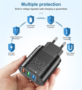 Più venduto 48W QC3.0 caricatore rapido USB tipo C adattatore di alimentazione 4 porte caricatore a muro per <span class=keywords><strong>iPhone</strong></span> 13 - Product Image 6