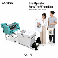 Imprimante DTF Santos ST-302 avec agitateur intégré 300mm I1600 XP600 2400dpi 220V Certifiée CE Expédition en 3-15 jours