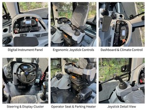 Chargeuse-pelleteuse multifonctionnelle 4x4 avec accessoires rapides, brise-roche, tarière, sièges pivotants pour la construction et l'agriculture - Product Image 5