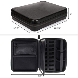Estuche Organizador para RPG, Carpeta para DND con Inserto de Bandeja de Espuma para Miniaturas, Soporte y Panel de Escritura Borrable, Estuche con Área para Lanzar Dados - Product Image 4