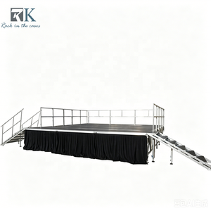 เวทีอลูมิเนียมจากโรงงานโดยตรง สำหรับใช้งานกลางแจ้ง ถอดประกอบง่าย ตกแต่งด้วยไม้อัด - Product Image 1
