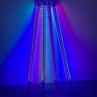 RICHSHINING Bâton lumineux LED portable en forme de microphone Rechargeable Carré Clignotant Bâton Lumineux pour Fêtes Concerts Festivals