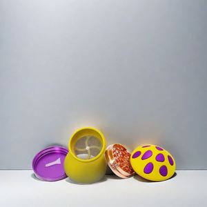 Nuevo Molinillo de Hierbas Creativo con Forma de Hongo y Degradado de Color, de Zinc, 63 mm, 4 Piezas, Molinillo Manual de Hierbas, Accesorios para Fumar - Product Image 5