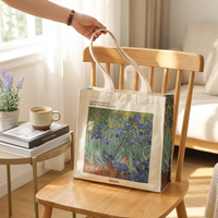 Sac fourre-tout en lin religieux |   Sac fourre-tout à bandoulière en toile réutilisable grande capacité avec fermeture éclair pour femme, idéal pour un usage quotidien