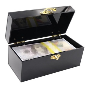 Manufacturer Personalized Custom Clear 3mm Thick for Polished Surface Acrylic Cash <b>Box</b> with <b>Lockable</b> Design - Product Image 4