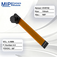 Module de caméra MIPI OV9732 HD 720P, haute sensibilité 3.0um, ultra faible consommation d'énergie, pour maison intelligente et sonnette intelligente