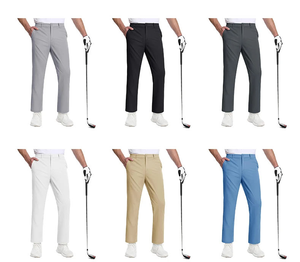 Pantaloni da Golf Lunghi da Uomo con Logo Personalizzato, Casual a Vita Media, Modello Dritto con Servizio OEM TM065346 HHJ - Product Image 1