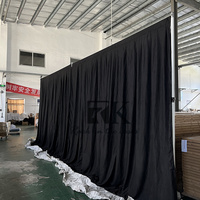 Kits de tuyaux et de draperies Rideaux de tuyaux et de draperies de haute qualité de 20 pieds Support réglable pour tuyaux et draperies