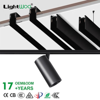 Spot LED encastré en surface 48V 16mm, nouveau design, DALI 0-10V 2.4G ZigBee, système d'éclairage sur rail magnétique pour salon
