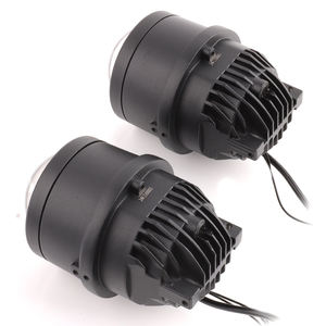 Tricolore 12v 110w <span class=keywords><strong>LED</strong></span> nebbia 3000k/4300k/6000k BiLED lente universale auto accessorio <span class=keywords><strong>LED</strong></span> fendinebbia 3 pollici Biled lente del proiettore - Product Image 5