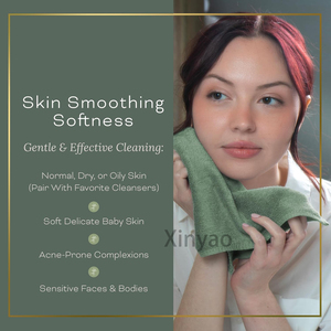 Biểu Tượng Tùy Chỉnh Khăn Lau Mặt Vải 10 "<span class=keywords><strong>X</strong></span> 10" 100% Viscose Có Nguồn gốc Từ Tre Spa-Giống Như Cảm Thấy Mượt Mặt Vải Cho Da Làm Sạch - Product Image 5