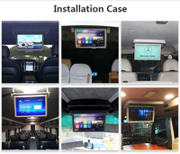 Pantalla de TV para Auto Android Motorizada de 15.6 Pulgadas a Bajo Precio, Pantalla Plegable para Techo de Auto, Reproductor, Publicidad, IPS, BT, TF, USB para RV MVP