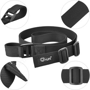 Cvlife สายสลิงสองจุดสีดำสำหรับกีฬากลางแจ้ง1.25 "สายไนลอนแบบกว้างทนทานปรับได้อย่างรวดเร็วพร้อมตัวยึดขอบเขตสำหรับการล่า - Product Image 2