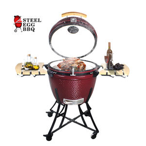 SEB KAMADO TB 24 pouces barbecue extérieur <span class=keywords><strong>Asador</strong></span> rouge carbone vert grils en céramique <span class=keywords><strong>l</strong></span> grils pour barbecue fumeur - Product Image 5