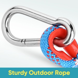 Outdoor Interactive <strong>Spring</strong> <strong>Pole</strong> Exercise Gear with Durable Rope <strong>for</strong> Large <strong>Dogs</strong> Blue Hanging Tug Toy - Product Image 4