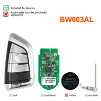 AUTEL BW003AL Clé à distance intelligente universelle IKEYBW003AL 315/433MHz pour BMW pour MaxiIM KM100 KM100E IM508 IM608 Pro Razor Style