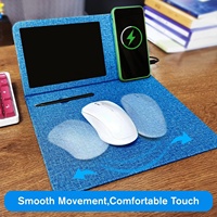 Recharge sans fil 10W Cartoon Rest Wrist Pad Tapis de souris de jeu Tapis de bureau ergonomique en mousse à mémoire de forme personnalisé Support de tapis de souris pour le bureau