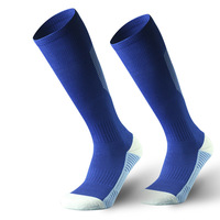 Chaussettes de Football de Sport Montantes Hommes et Enfants, Tubulaires, à Fond Éponge, Accessoires de Sport