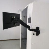 Soporte de Monitor con Resorte de Gas de Aleación de Aluminio de Alta Resistencia de 12 KG, Ajustable en Altura, Inclinación de 90 Grados, Nuevo Soporte de Pared para Monitores de 32 Pulgadas, con Certificación CE