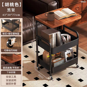 Carrito de Almacenamiento Hongcai de 3 Niveles, Metálico con Ruedas, para Cocina, Sala de Estar, Estilo Japonés - Product Image 3