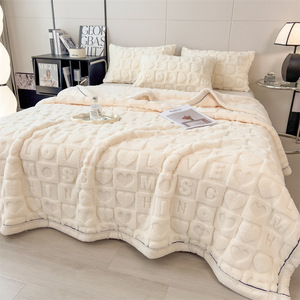 Coperta da letto matrimoniale Extra-large di alta qualità sul letto <span class=keywords><strong>King</strong></span> Extra Large 200*230cm comoda e calda Sherpa coperta lussuosa - Product Image 4