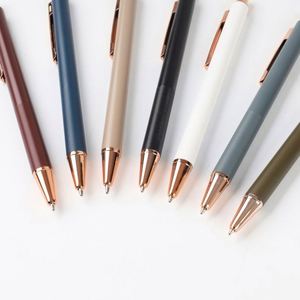 Nordic Style <b>Push</b>-button Metal Ballpoint Pen, Engraving and logo Printing, Advertising Pen,office Stationery, <b>Light</b> Luxury. - Product Image 2