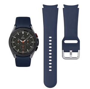Bracelet <span class=keywords><strong>Galaxy</strong></span> <span class=keywords><strong>Watch</strong></span> <span class=keywords><strong>4</strong></span> pour <span class=keywords><strong>Samsung</strong></span> <span class=keywords><strong>46mm</strong></span> 42mm Bracelet sport en silicone en caoutchouc compatible blanc et jaune 44mm 40mm - Product Image 1