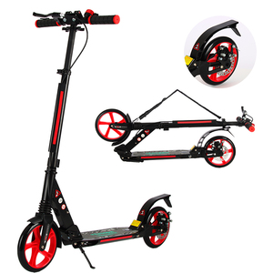 OEM ODM Two-Wheel Folding Kick Scooter Adults Kids Teens Adjustable Handle <b>Disc</b> Front Rear Suspension Push Scooter - Product Image 1