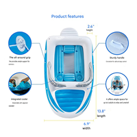 Île flottante gonflable pour 6 personnes, radeau de fête en PVC robuste pour la plage, le lac, les sports nautiques, bateau de loisirs, OEM ODM