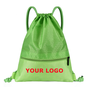 Promotional Gifts Pack Drawstring with Reflective Strip String Backpack Cinch Sacks Bag Bfor School Yoga Sport Gym Traveling