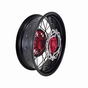 Juego de Llantas <span class=keywords><strong>Supermoto</strong></span> de 17 Pulgadas para <span class=keywords><strong>Honda</strong></span> CRF450 MIANA, Aleación de Aluminio CNC, Accesorios para Motocicleta, Homologados 2024 2025 2026 - Product Image 4