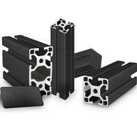 Profilé en aluminium extrudé anodisé T5 6005 avec rainure en T 2020 4040 3030 4080 40x80 4080