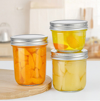 Fournitures en vrac de bocaux de stockage et de distribution en verre transparent épaissi - Bocaux de conserve en gros avec différentes capacités