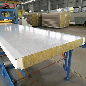 Panneau sandwich acoustique en laine de roche ignifuge A1 avec trous perforés denses pour salle de réunion - Product Image 4