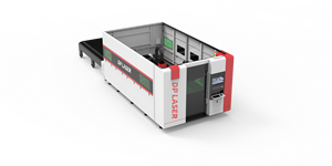 Machine de découpe laser à fibre entièrement fermée 3000W avec table d'échange automatique, moteur servo Yaskawa, découpeuse de métal entièrement fermée F - Product Image 1