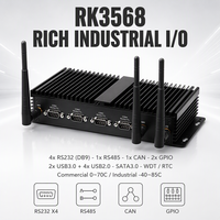 Mini PC industriel Quad Core Cortex A55 0.8 TOPS NPU 4 Go LPDDR4 16 Go EMMC Double GbE 4G LTE Mini PCIe Android 11 Debian RK3568