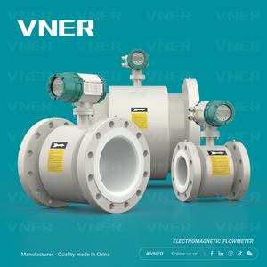 RS485 DN300 304 meteran aliran elektromagnetik baja tahan karat untuk flens OEM industri limbah air - Product Image 4