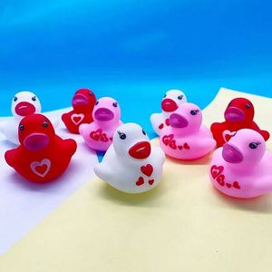 Custom Printing Own Logo Classic Baby Bath Toy <b>Vinyl</b> Non Toxic Mini Floating Yellow Rubber Duck for Valentines - Product Image 2