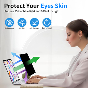 Máy Tính Xách Tay Từ Tính Riêng Tư Bảo Vệ Màn Hình Phim Chống-Ánh Sáng Màu Xanh 16:9 Cho 13 14 15 16 inchbook - Product Image 6