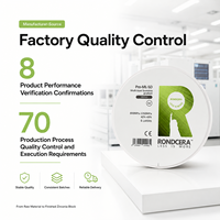 Bloc de zircone dentaire premium Rondcera Pro-ML 5D pré-coloré, directement de l'usine, compatible Sirona Cerec, ISO 13485