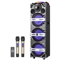 Enceinte portable de 12 pouces pour DJ en extérieur, 120W, avec microphone sans fil