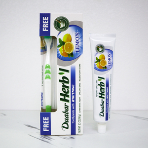 <span class=keywords><strong>Pasta</strong></span> de dientes de alta calidad OEM con cepillo de dientes blanqueamiento boca limpieza básica <span class=keywords><strong>pasta</strong></span> de dientes sabor a limón oral - Product Image 4