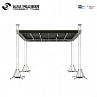 Estructura de escenario profesional para conciertos, truss cuadrado de aluminio de 290 mm con espiga F34, alta capacidad de carga, certificado CE para festivales de música