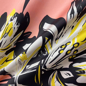 HYSK 100 <span class=keywords><strong>soie</strong></span> satin tissus naturel haute qualité fleur impression usine été chemise robe tissu écharpe <span class=keywords><strong>au</strong></span> mètre - Product Image 5