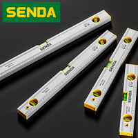 Niveau à bulle de précision de couleur argentée logo personnalisé 300 400 500 600 800 1200 mm outils de mesure de taille