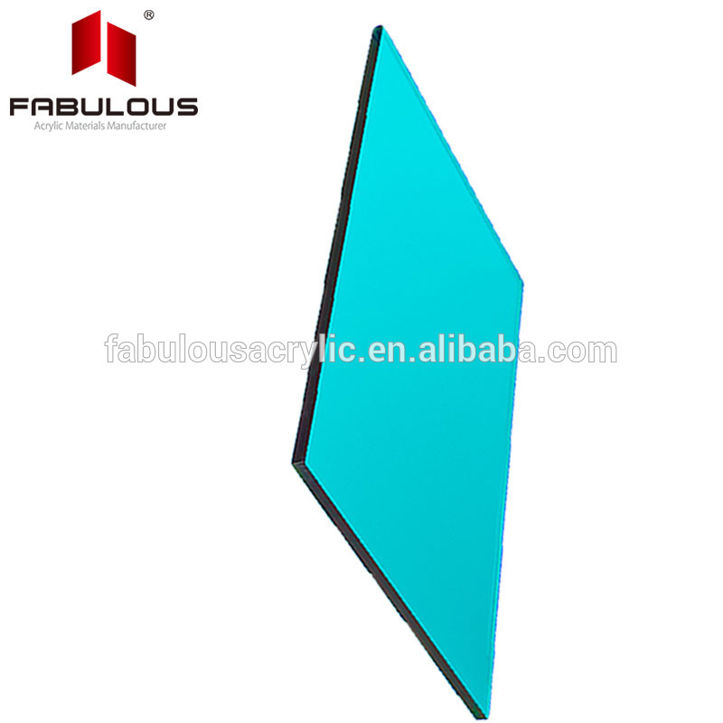 publicité adaptée aux besoins du client par bleu piscine acrylique miroir Feuille acrylique a mené le support léger
