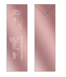 Biji telinga stiker Titik terapi aurikular emas 24k kristal dengan tas kemasan khusus OEM - Product Image 5