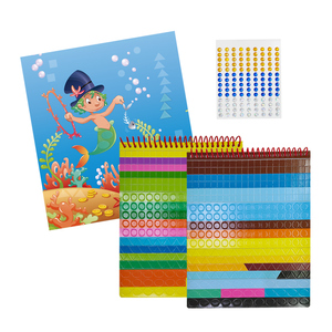 Ocean Dot da colorare libro da colorare punto da te disegno cartone animato mosaico Puzzle adesivi con carta <span class=keywords><strong>6</strong></span> per <span class=keywords><strong>bambini</strong></span> - Product Image 3