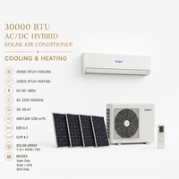 AC Hybrid DC Inverter Solar 30000 BTU, Pendingin & Pemanas, Tipe Split Dinding, Rumah Tangga, 80-380V AC 110-240V, SANYO BLDC MC4