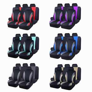 Juego Completo de 9 Fundas Universales para Asientos de Coche de Poliéster, Protectoras, Transpirables, de PVC, para Asientos Delanteros y Traseros - Product Image 6